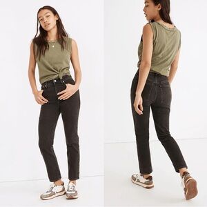 Madewell Women’s Perfect Vintage Jeans Gray Black High Rise Denim size 29